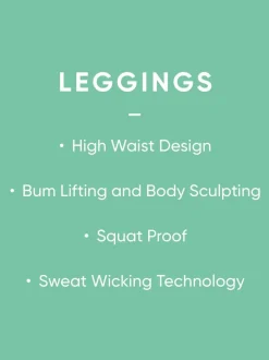 Noir - Leggings gainants courts à taille haute