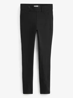 Noir - Leggings longs en denim de jersey