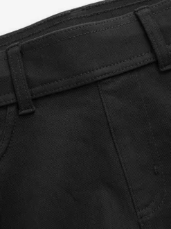 Noir - Leggings longs en denim de jersey