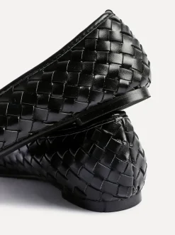 Noir - Linzi Ballerines tissées Talina à bout pointu