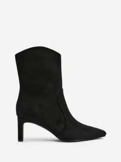 Noir - Linzi Bottes Calabasas à talons carrés