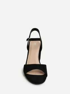 Noir - Linzi Soul Open Back Chaussures à talons blocs à peine là