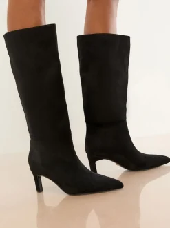 Noir - Lipsy Bottes à talons chaton bas en similicuir