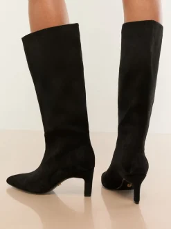 Noir - Lipsy Bottes à talons chaton bas en similicuir