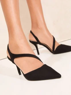 Noir - Lipsy Escarpins à lanières asymétriques