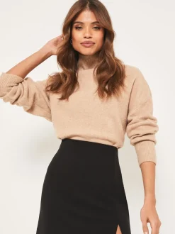 Noir - Lipsy mini-jupe fendue sur les côtés