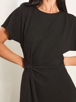 Noir - Lipsy Peignoir Mi-long avec nœud sur le côté