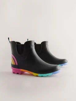 Noir - Little Bird by Jools Oliver Adultes Rainbow Welly Boots