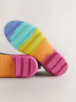 Noir - Little Bird by Jools Oliver Adultes Rainbow Welly Boots