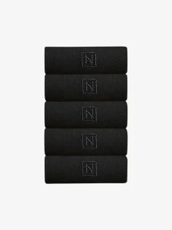 Noir à logo - Chaussettes fraîches brodées durables