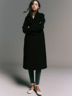 Noir - Long manteau maxi