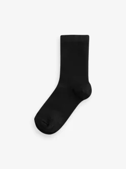 Noir - Lot 7 chaussettes haut de gamme riches en bambou