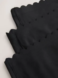 Noir - Lot 3 culottes festonnées invisibles