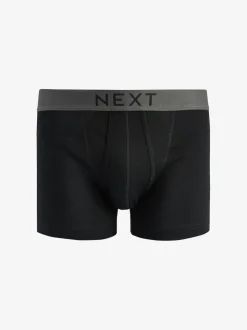 Noir - Lot de 4 - A-Front Pure 100% Coton Boxer