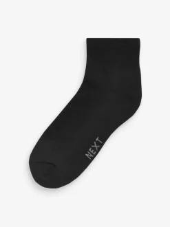 Noir - Lot de 5 - Chaussettes de sport mi-hautes rembourrées