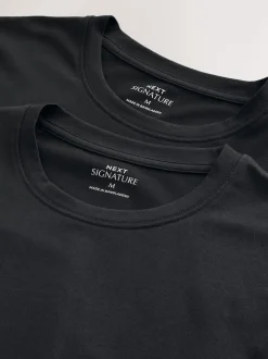 Noir - Lot de 2 - T-shirt confort