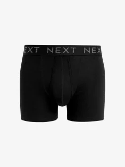 Noir - Lot de 15 boxers riches en coton sur le devant
