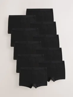 Noir - Lot de 10 caleçons (2-16ans)