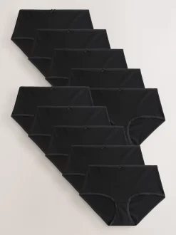 Noir - Lot de 10 caleçons en coton