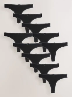 Noir - Lot de 10 caleçons en coton