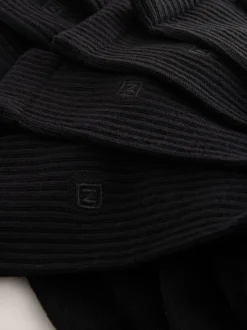 Noir - Lot de 10 chaussettes de sport à semelle rembourrée