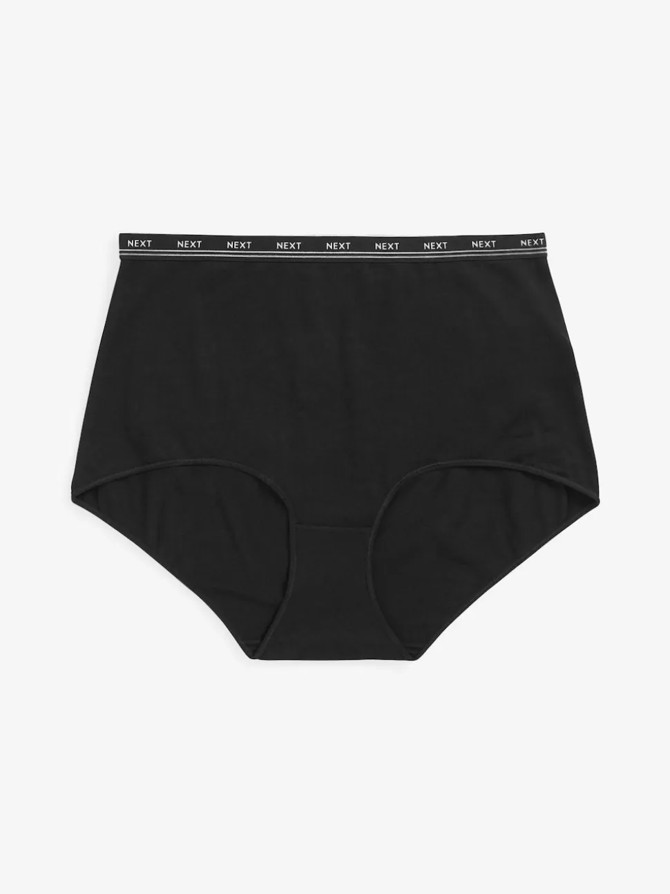 Noir - Lot de 4 culottes à logo en coton