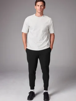 Noir - Lot de 2 Joggings Coupe ajustée à dos brossé