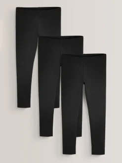 Noir - Lot de 3 leggings (3-16ans)
