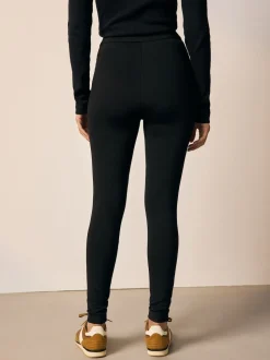 Noir - Lot de 2 leggings Ponte