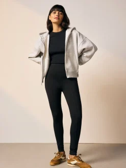 Noir - Lot de 2 leggings Ponte