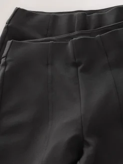 Noir - Lot de 2 leggings Ponte