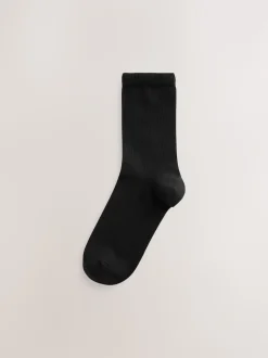 Noir - Lot de 10 paires de chaussettes de cheville de base