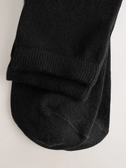 Noir - Lot de 10 paires de chaussettes de cheville de base