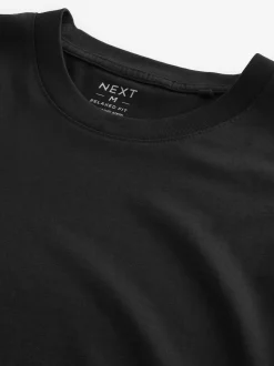 Noir - Lot de 5 t-shirts Essential en coton décontracté