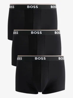 Noir - Lot de boxers BOSS Power Extensible en coton 3
