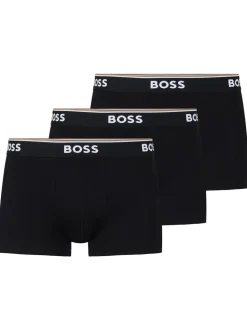 Noir - Lot de boxers BOSS Power Extensible en coton 3