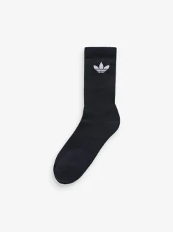 Noir - Lot de chaussettes adidas originals Trefoil Col Rond Chaussettes 6