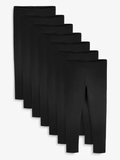 Noir - Lot de 7leggings scolaires (3-16ans)