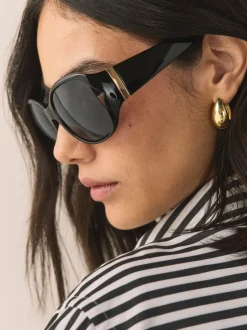 Noir - Lunettes de soleil enveloppantes