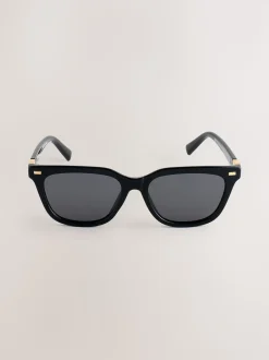 Noir - Lunettes de soleil carrées