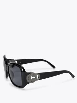 Noir - Lunettes de soleil Carvela oversize C
