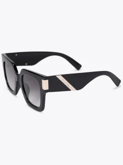 Noir - Lunettes de soleil Carvela à semelle évasée épaisse