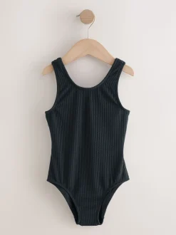 Noir - Maillot de bain Effet froissé (3-16ans)
