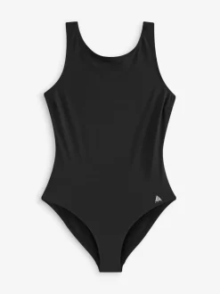 Noir - Maillot de bain Essential galbant le col haut