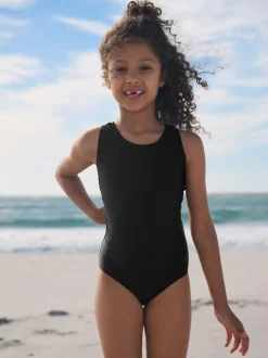 Noir - Maillot de bain Racerback (3-16ans)