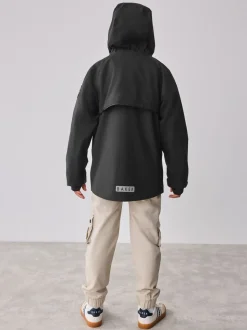 Noir - Manteau Baker by Ted Baker doublé en polaire imperméable