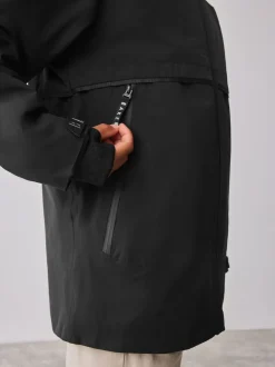 Noir - Manteau Baker by Ted Baker doublé en polaire imperméable