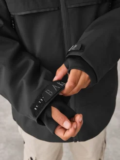 Noir - Manteau Baker by Ted Baker doublé en polaire imperméable