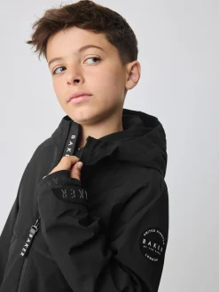 Noir - Manteau Baker by Ted Baker doublé en polaire imperméable