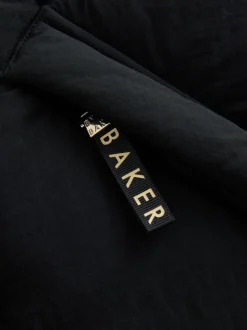 Noir - Manteau matelassé long imperméable Baker by Ted Baker fille